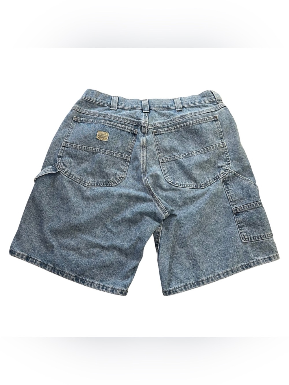 VTG 90s Lee Carpenter Shorts Men’s 34x10 Denim Dungaree Baggy Buddy Lee Approved